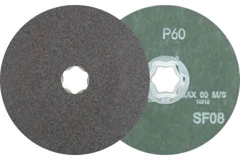 Disco in fibra granulo SiC COMBICLICK Ø 125 mm SIC60 per metalli non ferrosi duri 1