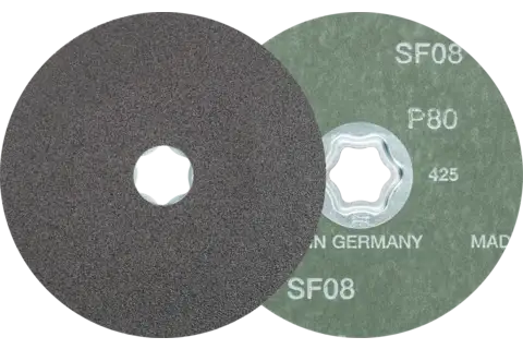 Disco in fibra granulo SiC COMBICLICK Ø 125 mm SIC80 per metalli non ferrosi duri 1