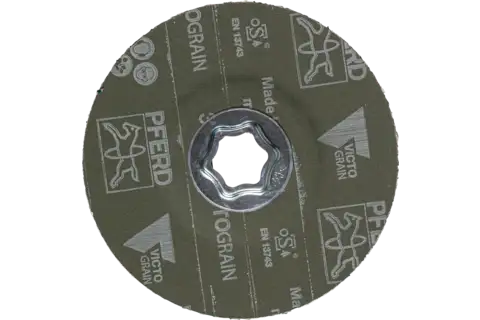 Disco de lija COMBICLICK Ø 125 mm VICTOGRAIN 36, máximo rendimiento en acero 3