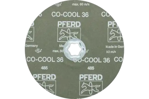 Disco in fibra granulo ceramico COMBICLICK Ø 180 mm CO-COOL36 per acciaio inox 3
