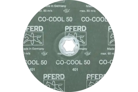 Disque en fibres à grain céramique COMBICLICK Ø 180 mm CO-COOL50 pour acier inoxydable 3