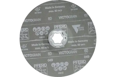 Disco in fibra COMBICLICK Ø 180 mm VICTOGRAIN-COOL60 per acciaio e acciaio inox 3