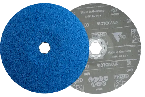 COMBICLICK fibre disc dia. 180 mm VICTOGRAIN-COOL60 for steel and stainless steel 1