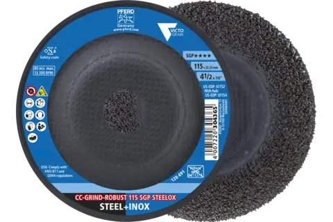 CC-GRIND ROBUST grinding disc 115x22.23 mm Special Line SGP STEELOX for steel/stainless steel 1
