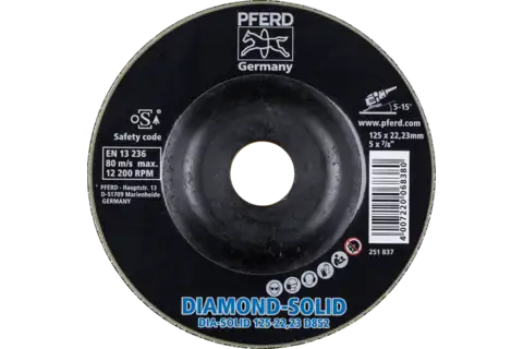 CC-GRIND SOLID DIAMOND 125x22,23 mm D852 (molto grossolano) per la lavorazione di materiali duri 2