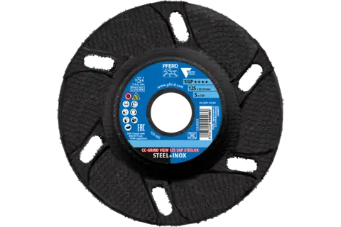 CC-GRIND VIEW grinding disc 125x22.23 mm Special Line SGP STEELOX for steel/stainless steel 2
