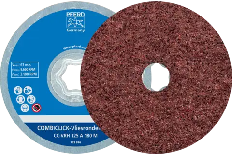 COMBICLICK hard non-woven disc CC dia. 125 mm A180M for fine grinding and finishing with an angle grinder (2) 1