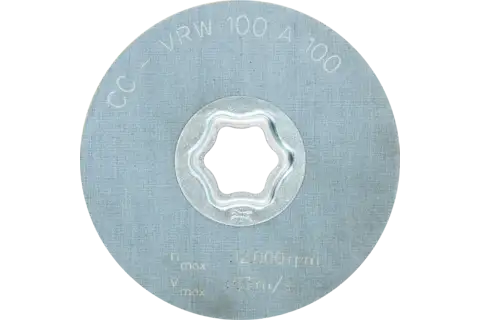 Disco de vellón blando COMBICLICK CC Ø 100 mm A100, para limpieza y satinado con amoladora angular 3