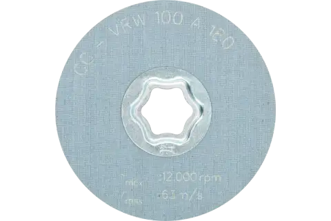 COMBICLICK soft non-woven disc CC dia. 100 mm A180 for cleaning and satin finishing with an angle grinder 3
