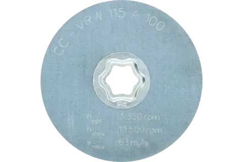 COMBICLICK soft non-woven disc CC dia. 115 mm A100 for cleaning and satin finishing with an angle grinder 3