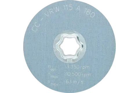 COMBICLICK soft non-woven disc CC dia. 115 mm A180 for cleaning and satin finishing with an angle grinder 3