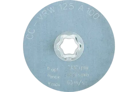 Disco de vellón blando COMBICLICK CC Ø 125 mm A100, para limpieza y satinado con amoladora angular 3