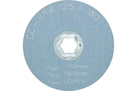 COMBICLICK soft non-woven disc CC dia. 125 mm A180 for cleaning and satin finishing with an angle grinder 3