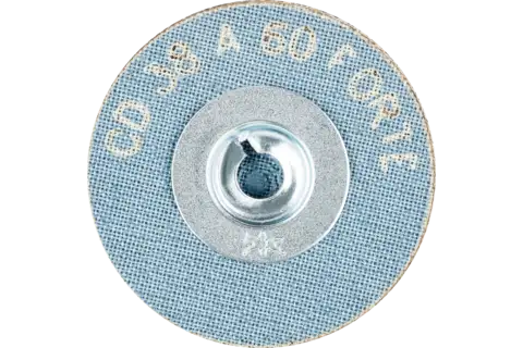 Yüksek talaş kaldırma oranı için COMBIDISC alüminyum oksit aşındırıcı disk CD çap 38 mm A60 FORTE 3