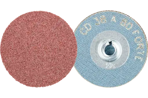 COMBIDISC aluminium oxide abrasive disc CD dia. 38 mm A80 FORTE for high stock removal rate 1