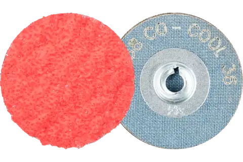 Disco lijador COMBIDISC, grano cerámico CD Ø 38 mm CO-COOL36 para acero y acero inoxidable 1