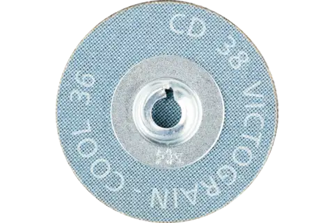 COMBIDISC abrasive disc CD dia. 38 mm VICTOGRAIN-COOL36 for steel and stainless steel 3