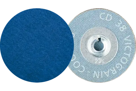 COMBIDISC abrasive disc CD dia. 38 mm VICTOGRAIN-COOL36 for steel and stainless steel 1