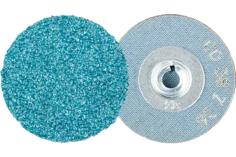 Disco abrasivo zircone COMBIDISC CD Ø 38 mm Z36 per acciaio temprato 1