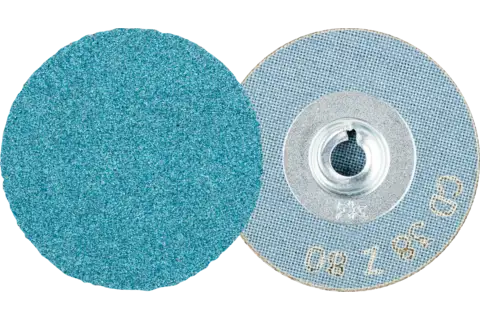 Pastille abrasive à grain zircon COMBIDISC CD Ø 38 mm Z80 pour acier trempé 1