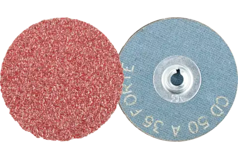 Yüksek talaş kaldırma oranı için COMBIDISC alüminyum oksit aşındırıcı disk CD çap 50 mm A36 FORTE 1