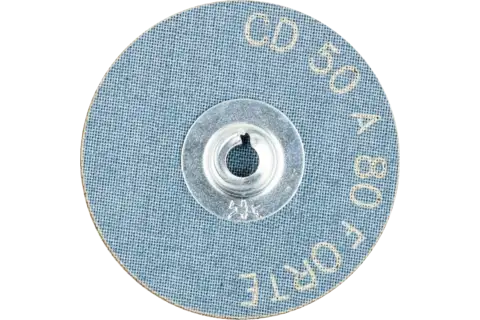 Yüksek talaş kaldırma oranı için COMBIDISC alüminyum oksit aşındırıcı disk CD çap 50 mm A80 FORTE 3