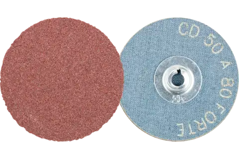 COMBIDISC aluminium oxide abrasive disc CD dia. 50mm A80 FORTE for high stock removal rate 1