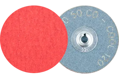Disco lijador COMBIDISC, grano cerámico CD Ø 50 mm CO-COOL120 para acero y acero inoxidable 1