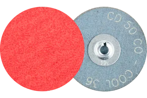 COMBIDISC ceramic oxide grain abrasive disc CD dia. 50 mm CO-COOL36 for steel and stainless steel