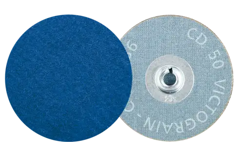 Disco abrasivo COMBIDISC CD Ø 50 mm VICTOGRAIN-COOL36 per acciaio e acciaio inox 1