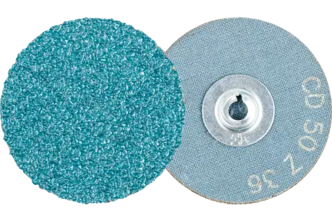 COMBIDISC Zirkon Schleifblatt CD Ø 50mm Z36 für gehärteten Stahl 1