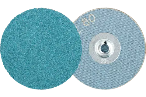 Pastille abrasive à grain zircon COMBIDISC CD Ø 50 mm Z80 pour acier trempé 1