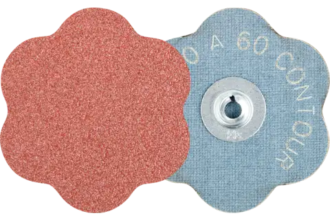 COMBIDISC Korund Schleifblatt CD Ø 60mm A60 CONTOUR für Konturen 1