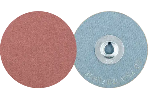 Pastille abrasive à grain corindon COMBIDISC CD Ø 75 mm A120 FORTE pour enlèvement de matière important