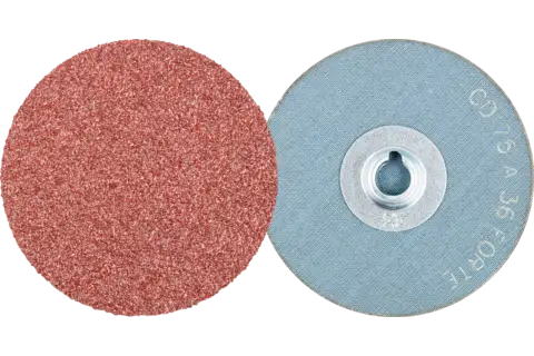 Yüksek talaş kaldırma oranı için COMBIDISC alüminyum oksit aşındırıcı disk CD çap 75 mm A36 FORTE 1