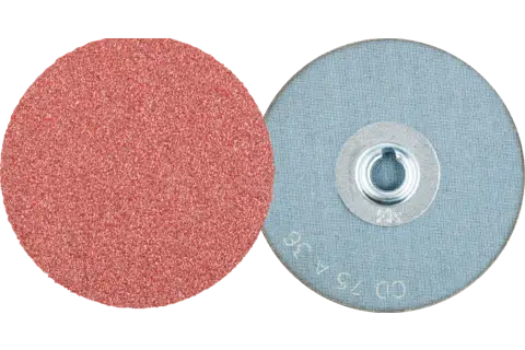 Genel kullanım için COMBIDISC alüminyum oksit aşındırıcı disk CD çap 75mm A36 1