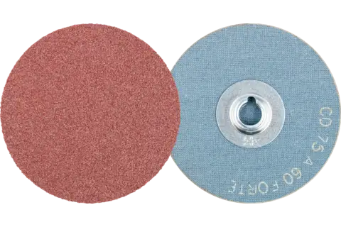 Disco lijador COMBIDISC, corindón CD Ø 75 mm A60 FORTE para un arranque máximo 1