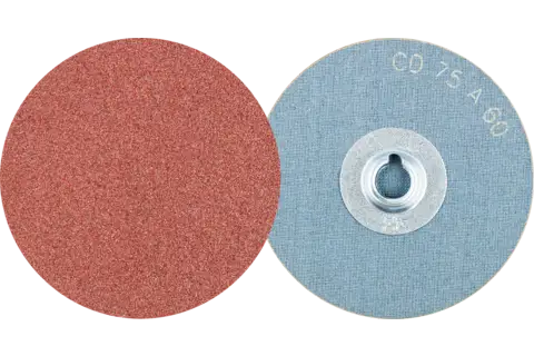 Genel kullanım için COMBIDISC alüminyum oksit aşındırıcı disk CD çap 75mm A60 1