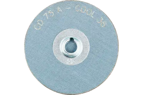 Pastille abrasive à grain corindon COMBIDISC CD Ø 75 mm A36 COOL pour acier inoxydable 3