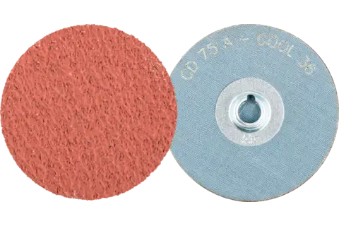 Pastille abrasive à grain corindon COMBIDISC CD Ø 75 mm A36 COOL pour acier inoxydable 1