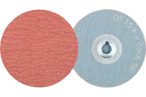 Pastille abrasive à grain corindon COMBIDISC CD Ø 75 mm A60 COOL pour acier inoxydable