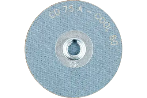 Pastille abrasive à grain corindon COMBIDISC CD Ø 75 mm A80 COOL pour acier inoxydable 3