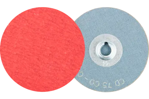 Disco lijador COMBIDISC, grano cerámico CD Ø 75 mm CO-COOL120 para acero y acero inoxidable 1