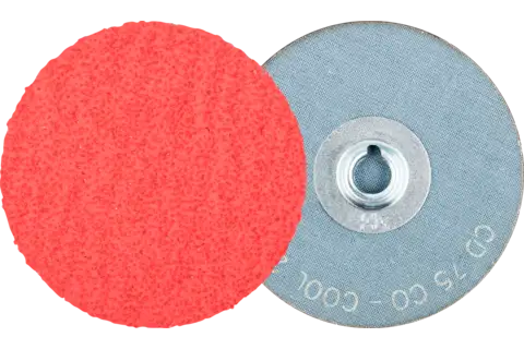 Disco abrasivo granulo ceramico COMBIDISC CD Ø 75 mm CO-COOL24 per acciaio e acciaio inox 1