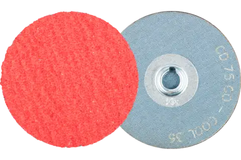 Disco abrasivo granulo ceramico COMBIDISC CD Ø 75 mm CO-COOL36 per acciaio e acciaio inox 1