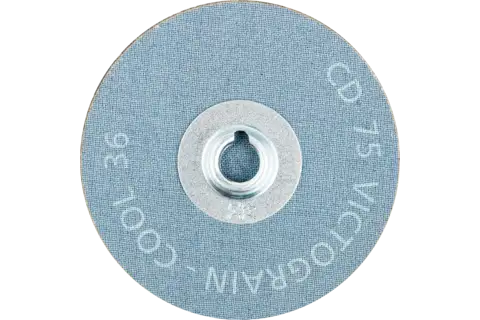 COMBIDISC abrasive disc CD dia. 75 mm VICTOGRAIN-COOL36 for steel and stainless steel 3