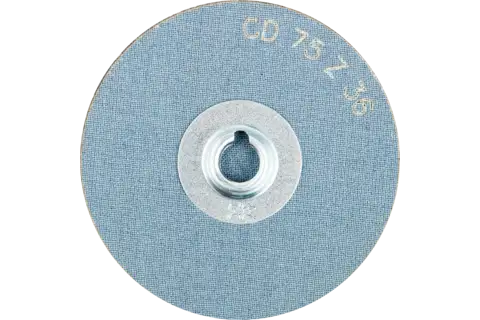 Pastille abrasive à grain zircon COMBIDISC CD Ø 75 mm Z36 pour acier trempé 3