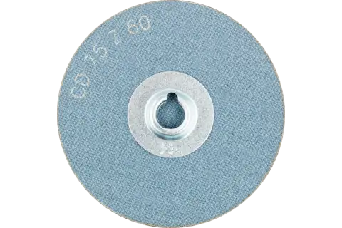 COMBIDISC Zirkon abrasive disc CD dia. 75 mm Z60 for hardened steel 3