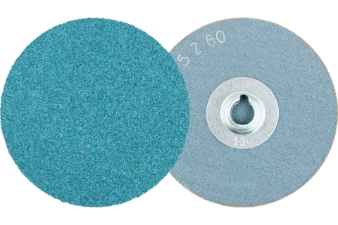 Pastille abrasive à grain zircon COMBIDISC CD Ø 75 mm Z60 pour acier trempé 1