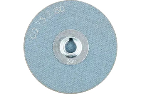 COMBIDISC Zirkon abrasive disc CD dia. 75 mm Z80 for hardened steel 3